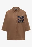 Solid Corduroy Blouse - Creamy Mocha                  