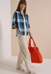 Check Blouse - Urban Dark Blue               