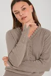 Katie Pullover - Morel Melange