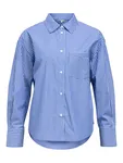 Zila Ree Shirt - Clematis Blue/White Stripe
