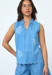 ILEA Top - Lt Blue Denim
