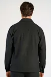 Flannel Wool Blend Overshirt - Black Mel