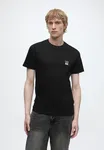 Embroidery Oversized T-shirt - Black Night