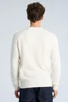 Ribbes O-neck Knit  - Offwhite