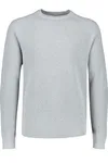 Ribbes O-neck Knit  - Grey Mel