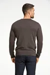Knitted Sweater - Dk Brown Mel