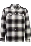 Brushed Checked Overshirt - Brown