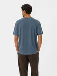 Striped O-neck Tee - Indigo Blue