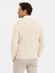 Cabel Cotton Knit  - Pearl White