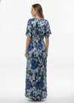 Blommönstrad klänning - Blue