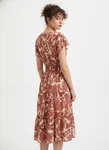 Flower Midi Dress - Pink