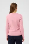 Mila R-neck Cardigan  - Cameo Pink Melange