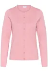 Mila R-neck Cardigan  - Cameo Pink Melange