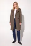 Helena Coat - Mole Brown Melange