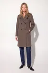 Helena Coat - Mole Brown Melange