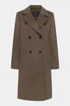 Helena Coat - Mole Brown Melange