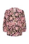 Sirena Blouse - Pink Flower Print