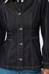 Ghita Denim Shirt - Dark Blue Unwashed Denim