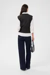 Barbara Knit Vest - Dark Grey Melange