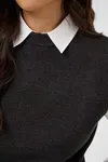 Barbara Knit Vest - Dark Grey Melange