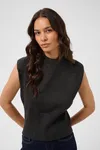 Barbara Knit Vest - Dark Grey Melange