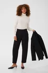 Sakura Cropped Pants - Black Deep
