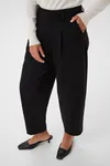 Sakura Cropped Pants - Black Deep