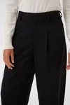 Sakura Cropped Pants - Black Deep
