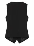 Sakura Waistcoat - Black Deep