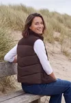 Padded Cord Vest - Berry Red                     