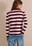 Striped Poloshirt - Red Wine                      