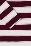 Striped Poloshirt - Red Wine                      