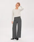 Lanni Pants - Dark Grey Mel W Star Off-white