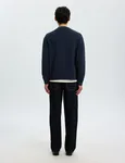 Braun Knit O-Neck Cardigan  - Sky Captain