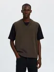Braun Heavy Knit Vest - Turkish Coffee