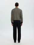 Darrell Structure Crew Neck - Sky Captain Turkish Coffee / Oatmeal