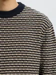Darrell Structure Crew Neck - Sky Captain Turkish Coffee / Oatmeal