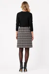Corinne Skirt - Grey Big Check