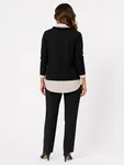 Sc-banu Top - Black Combi