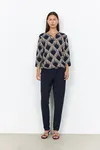 Sc-Felicity Top  - Navy Combi