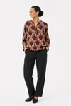 Sc-Felicity Top  - Madder Brown Combi
