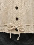 Gunvi Knit Cardigan  - Macadamia Melange