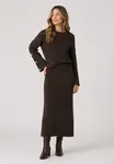 Mingel Knitted Skirt - Brown