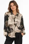 Mingel Blouse - Beige/Brown
