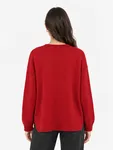 Mingel More Leopard Sweater - Red