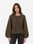 Mingle more puff sleeve - Brown