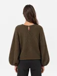 Mingle more puff sleeve - Brown