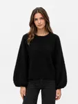 Mingle more puff sleeve - Black