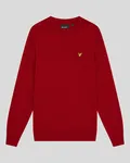 Lambswool blend crew neck Jumper - Garnet Marl