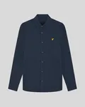 Herringebone Flannel Shirt - Dark Navy
